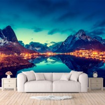 Fotomurales o papel pintado islas noruega